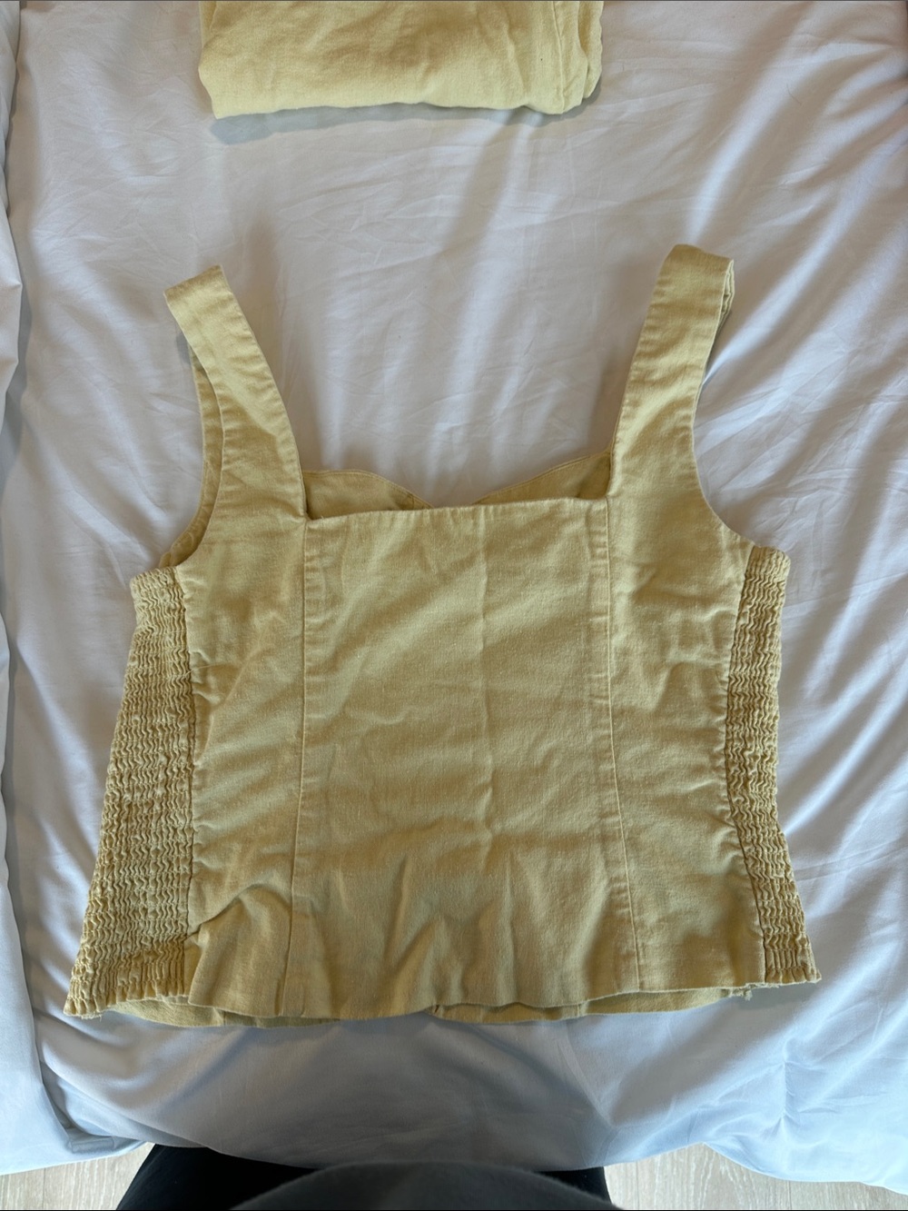 Old Navy Light Yellow Button-Front Mini Dress - Picture 7 of 7